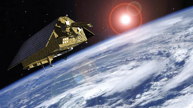 The Sentinel-6 environmental satellite will measure sea level heights and ice thickness. Copyright: ESA, Airbus.