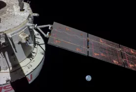 Beyond Gravity is proud to be on board the Artemis moon missions. The Orion spacecraft, which will carry the astronauts to and from the moon, uses Beyond Gravity's specially designed 2-axis SADMs to position its solar array panels.