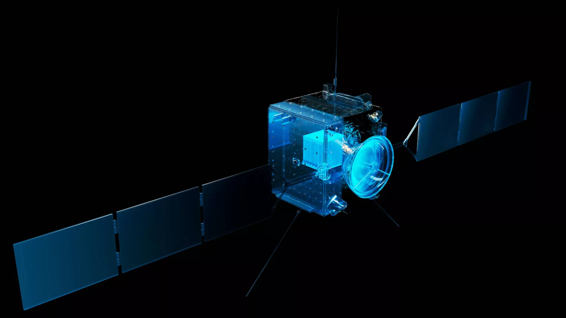 Satellite 3D Blue