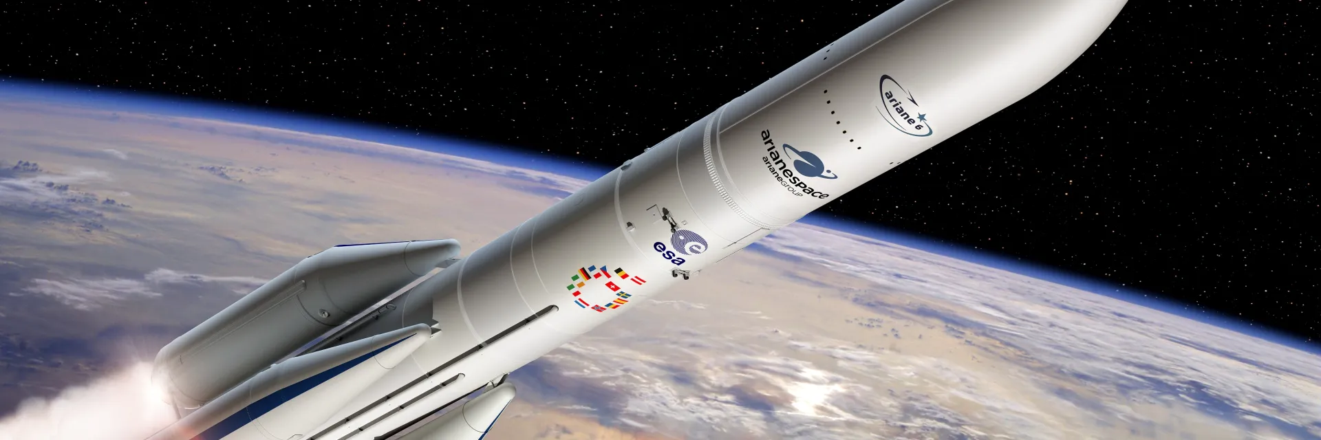 ESA and European industry are currently developing a new-generation launcher: Ariane 6. Ariane 6 will fly with a payload fairing made by Beyond Gravity. Copyright: ESA - D. Ducros.