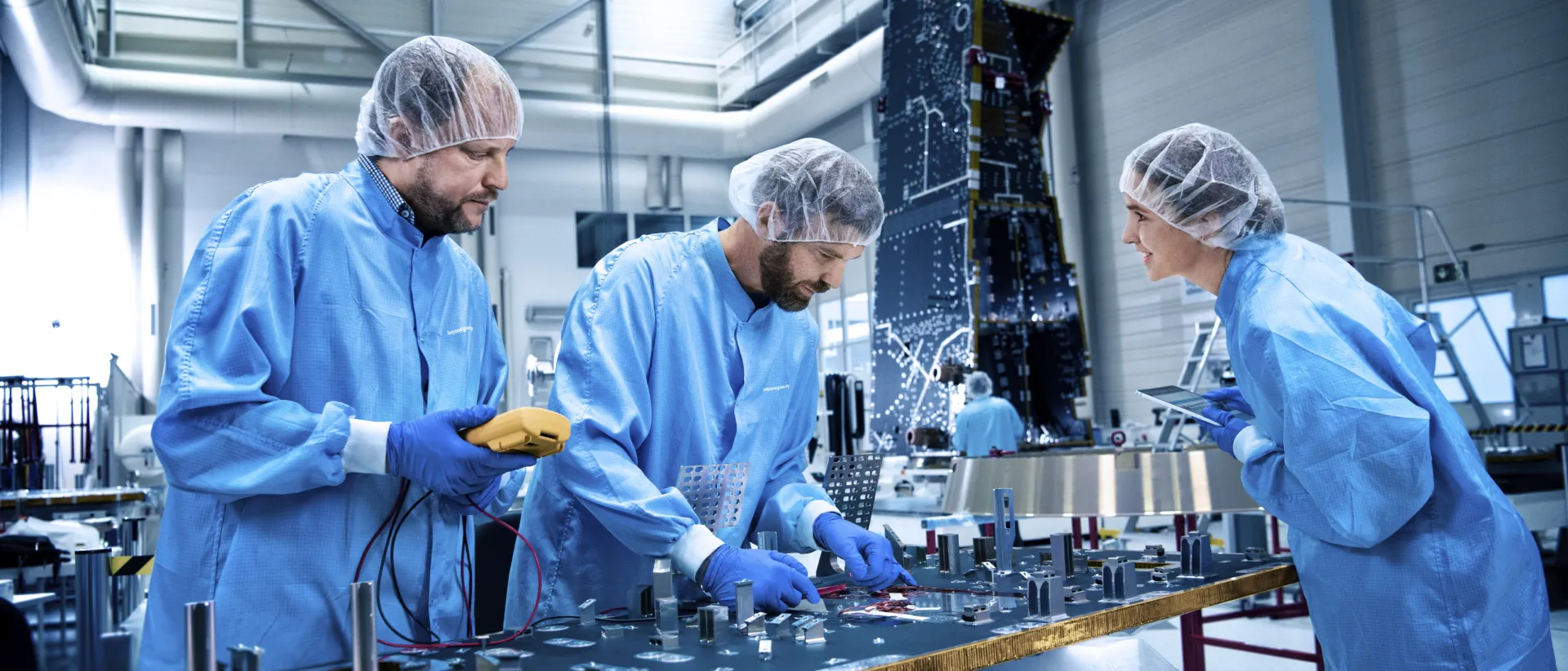 All the mechanical products and subsystems required to build, position, control, protect and power satellite platforms.