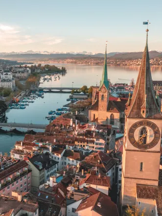 Global company headquarters in Zurich including competence centers and production for mechatronics, satellite structures and non-space applications.