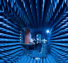 Beyond Gravity offers antenna testing in its own RF lab and 6-meter antenna measurement range. We can perform near and far field measurements from 900MHz up to 40 GHz. The test facilities are set up with the latest available test equipment and has automatic roll tables for fast and accurate measurements