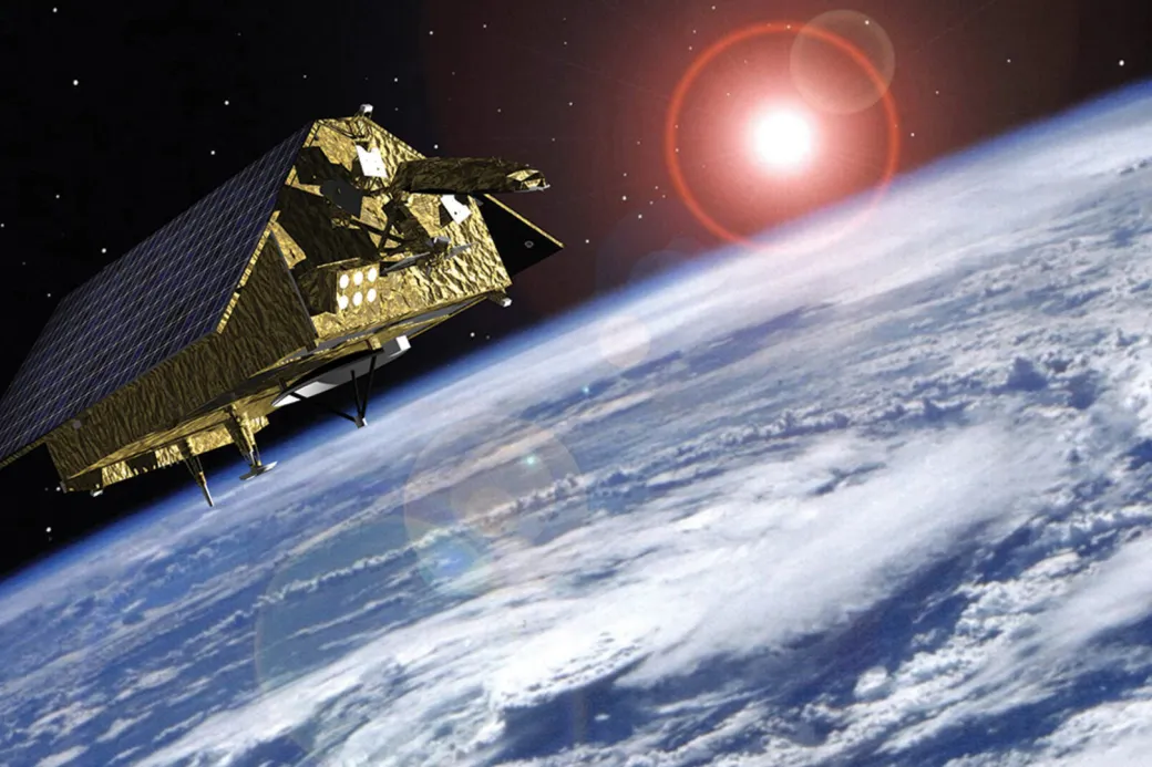 The Sentinel-6 environmental satellite will measure sea level heights and ice thickness. Copyright: ESA, Airbus.